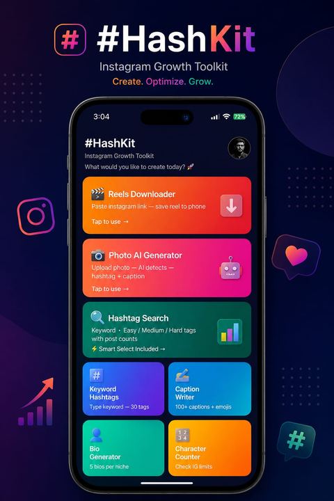 HashKit home screen